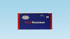 USA Trains R1738A Pacer Stacktrain 20'  Intermodal Shipping Container w/Corrugated Sides