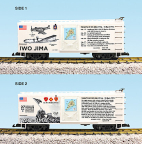 USA Trains R19136 WW2 Battle of Iwo Jima Boxcar