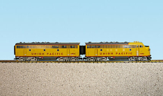 USA Trains R22281 Union Pacific F-7 AB Units - Yellow/Gray