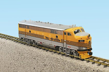 USA Trains R22380 Rio Grande F-7 A Unit w/Lights and Smoke - Yellow