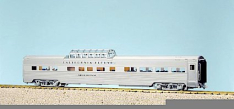 USA Trains R31017 California Zephyr Vista Dome #2, Stainless Steel