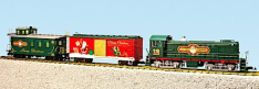 USA Trains R72404 S-4 Diesel Christmas Train Set