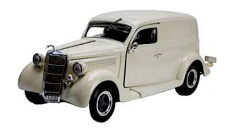 Unique Replicas 18525 1935 Ford Sedan, Solid Ivory, 1/24 Scale