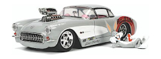 1957 Chevrolet Corvette w/Bugs Bunny Figure, 1/24 Scale