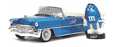 1956 Cadillac Eldorado™ Convertible with Blue M&M's Diecast Figure